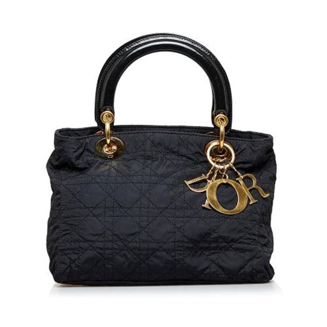 lady dior cannage nylon|lady dior small dimension.